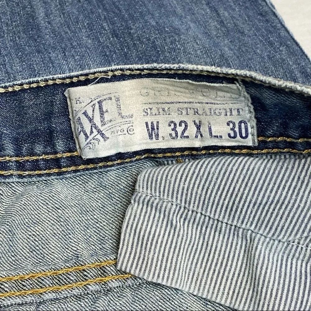 Axel light wash slim straight jeans size 32 X 30 - Picture 7 of 16